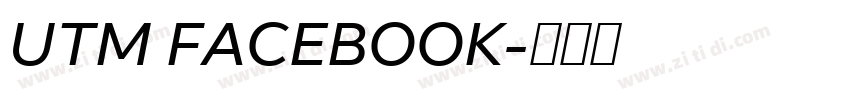 UTM FACEBOOK字体转换